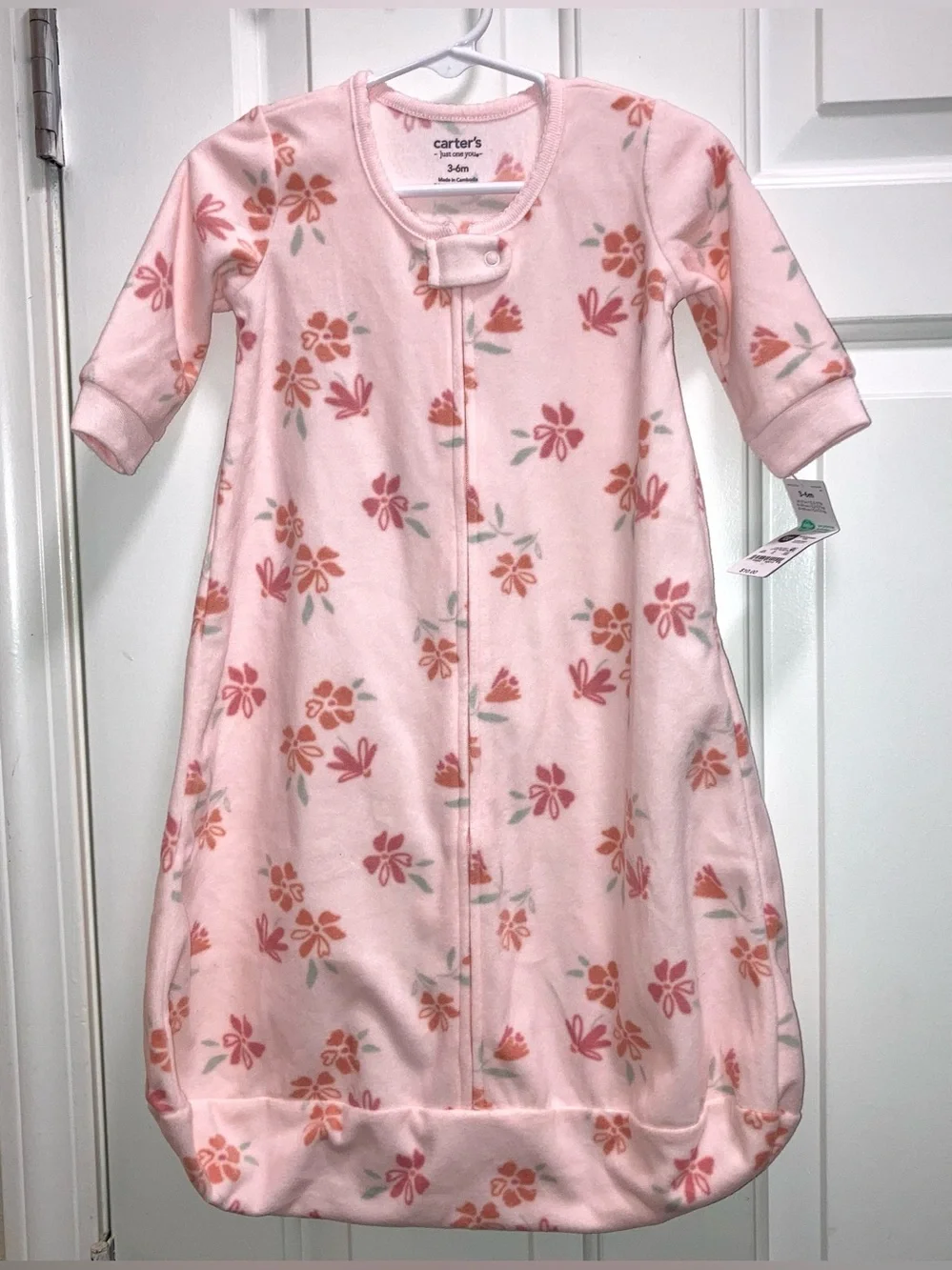 Carter's Just One You® Baby Girls' Floral Sleepbag - Pink 3-6M new